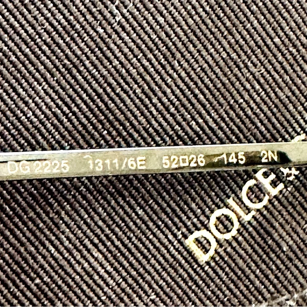 Dolce & Gabbana Gold Filigree Square Framed Sunglasses NWOT